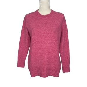 Massimo Dutti Alpaca Wool Blend Women's Pink Sweater Size S Cozy Warm Soft